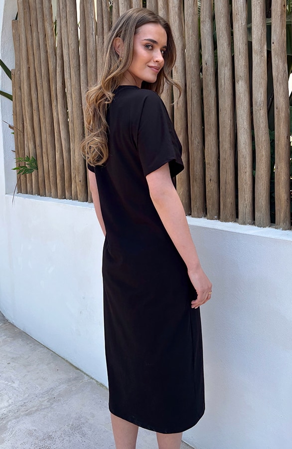 Most Needed Kleid Baumwolle Stretch Schwarz, Kleider, Foto 4