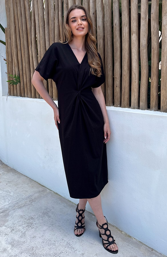 Most Needed Kleid Baumwolle Stretch Schwarz, Kleider, Foto 3