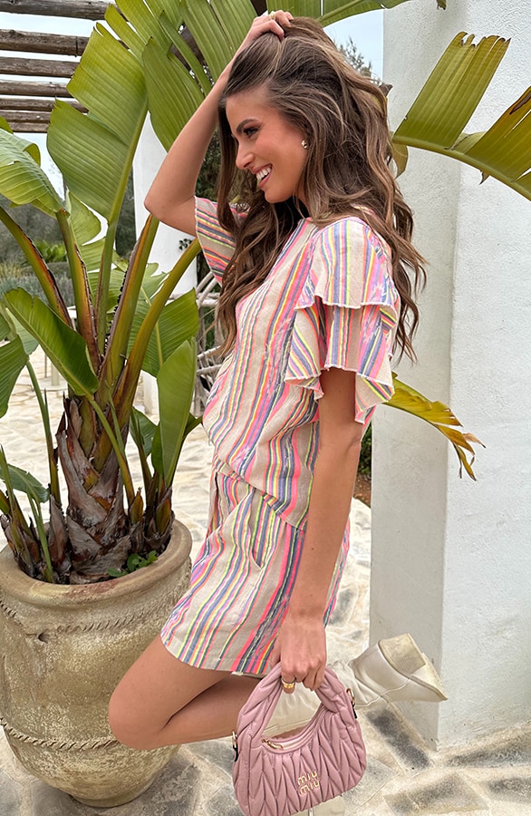 Striped Short Multicolor – shorts, foto 5