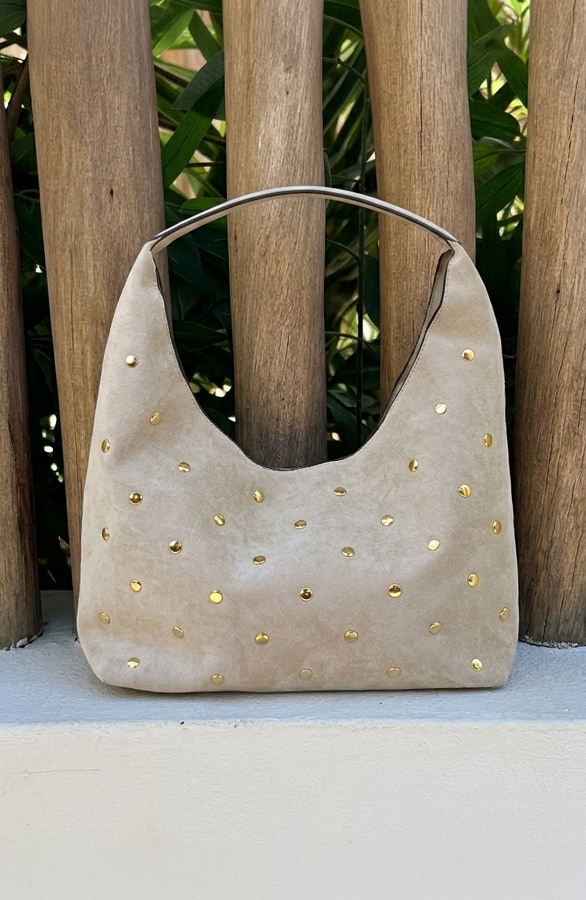 Suedine Studded Boho Shoulder Bag – alle accessoires