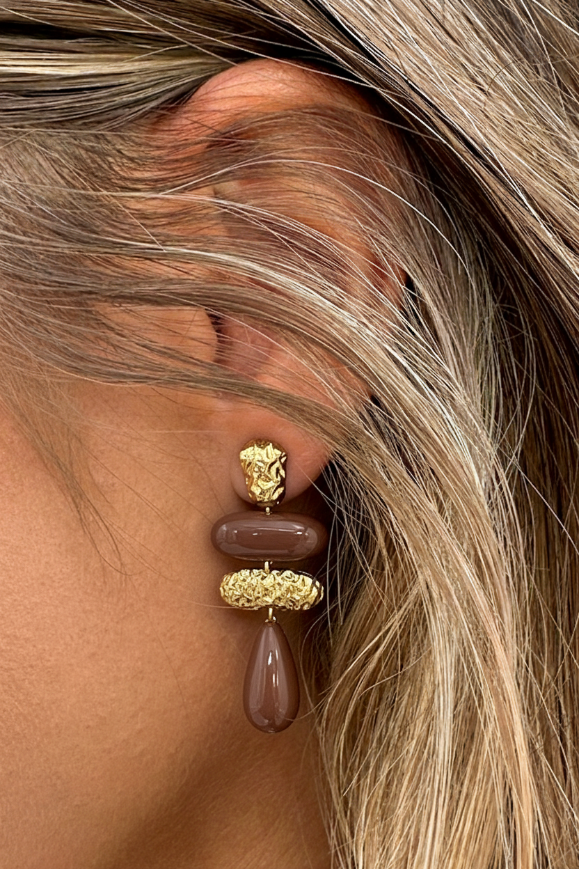 Trendy Statement Oorbellen Choco – alle accessoires, foto 2