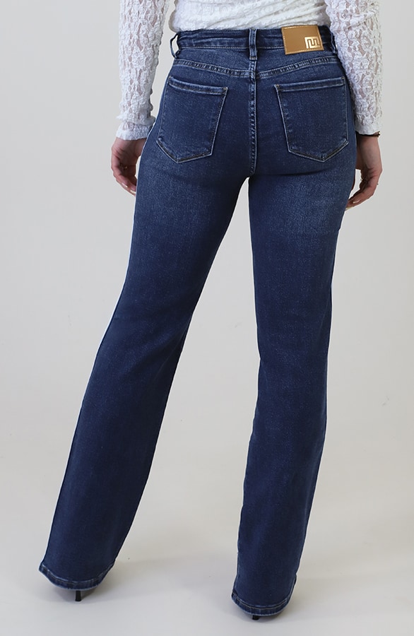 Wide Leg Jeans Bies Dark Blue Stretch FMH – spijkerbroeken, foto 3