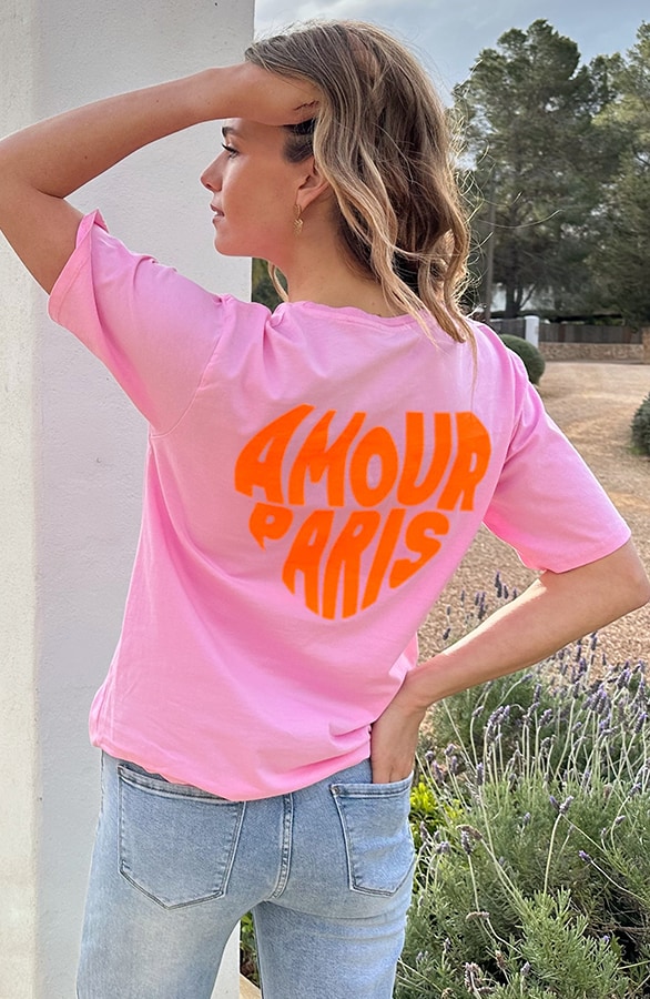 Amour Paris Loose Fit T-Shirt Neon – tops