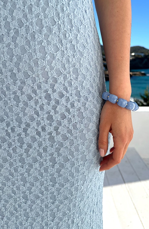 Bodycon Jurk Met Kant Baby Blue – jurken, foto 4