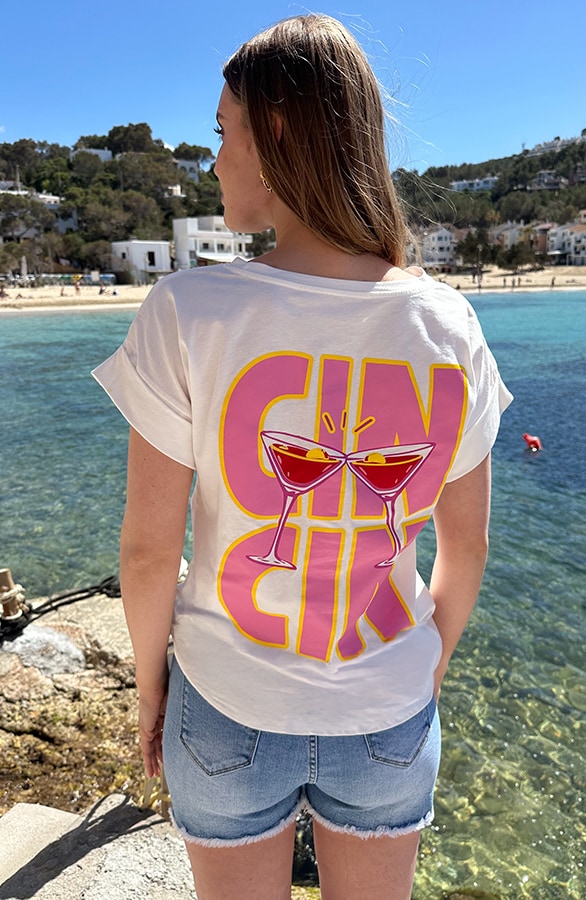Cin Cin T-shirt Ecru – tops