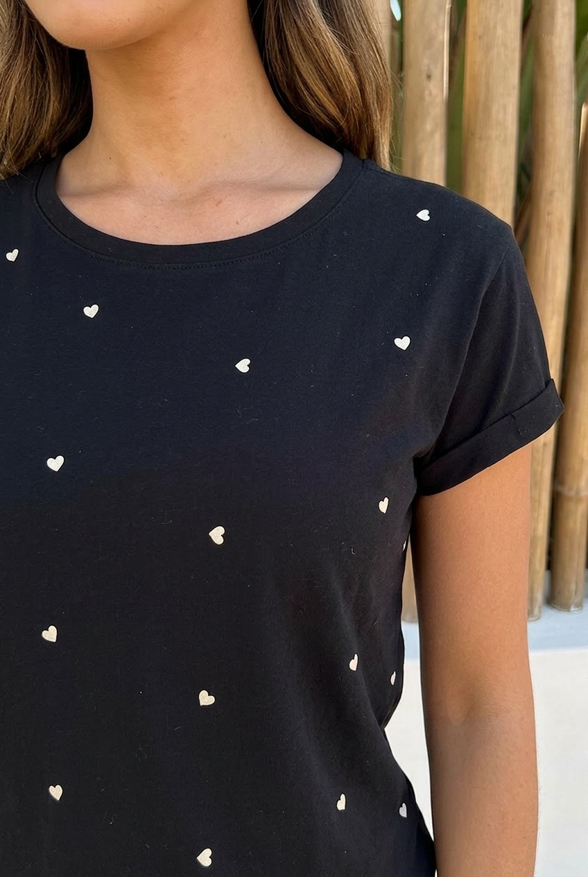 Hartjes Top Cotton Embroidery Zwart – tops, foto 4