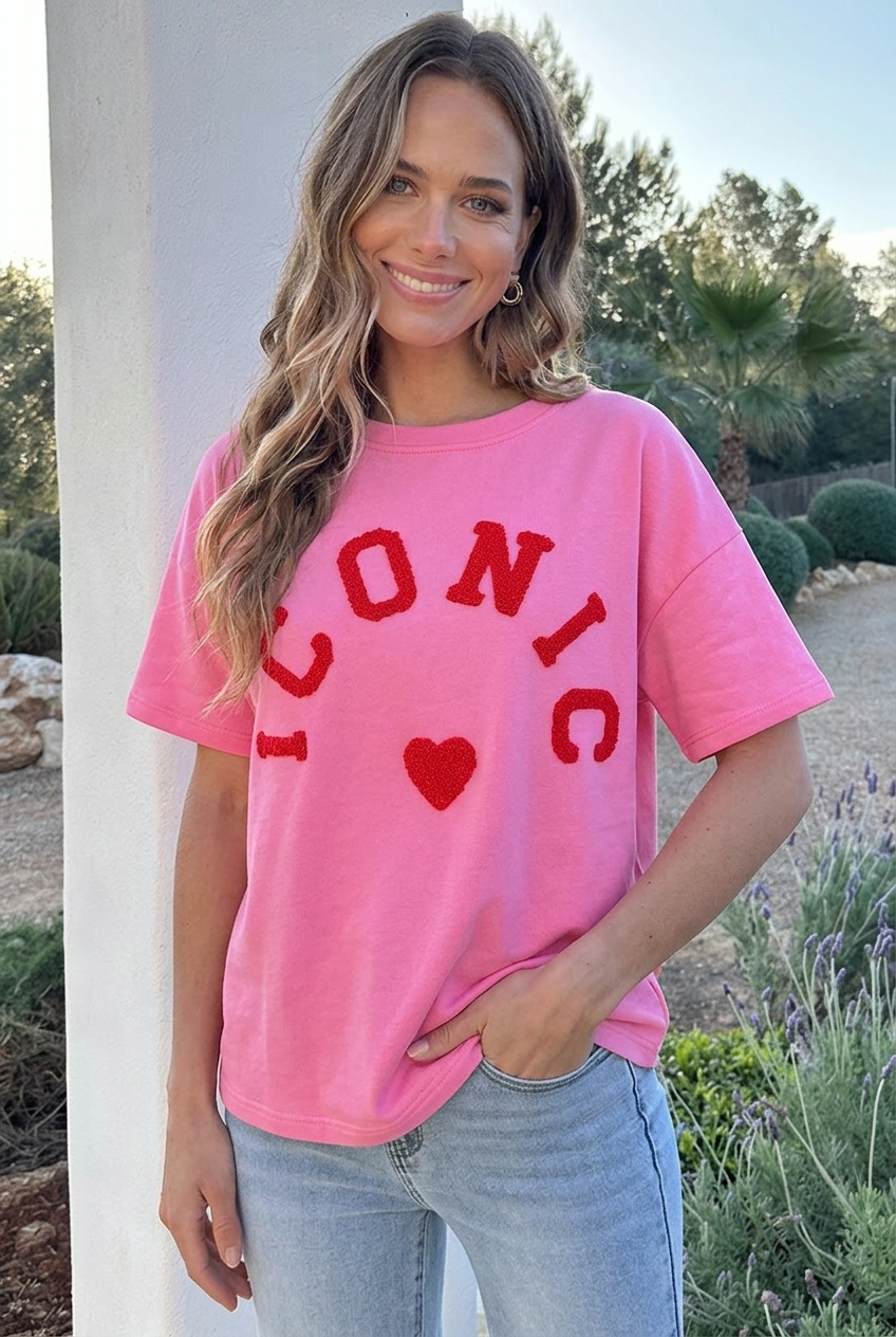 Iconic T-Shirt Oversized Katoen Neon – tops, foto 2