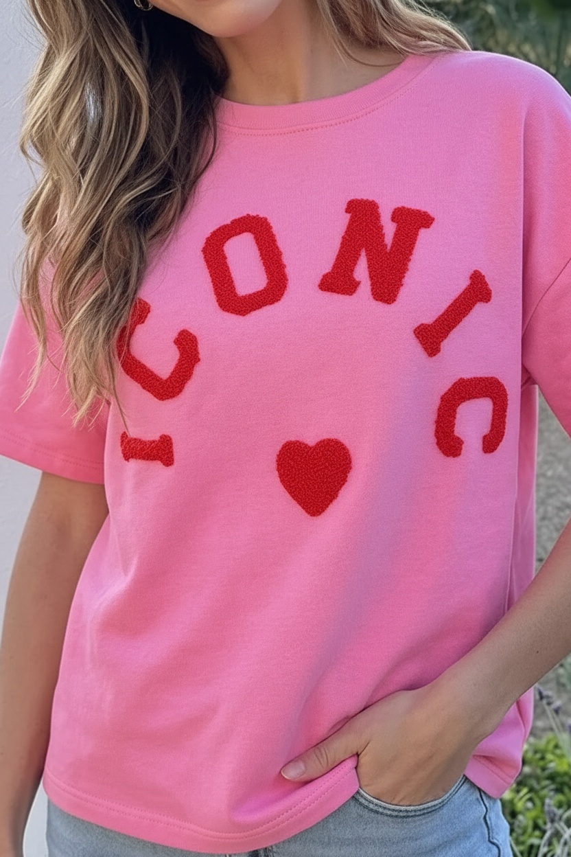 Iconic T-Shirt Oversized Katoen Neon – tops, foto 4