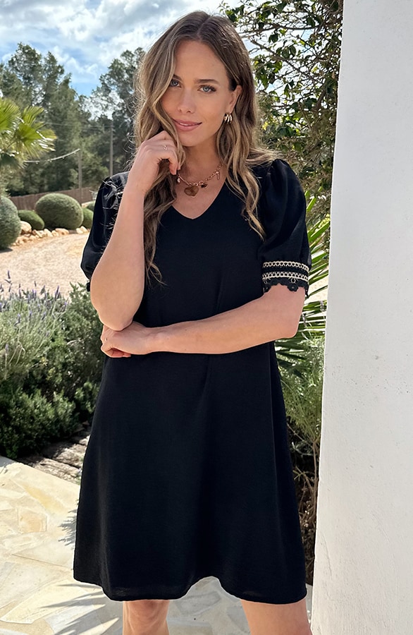 Limited Tuniek Golden Sleeve Zwart – jurken, foto 7