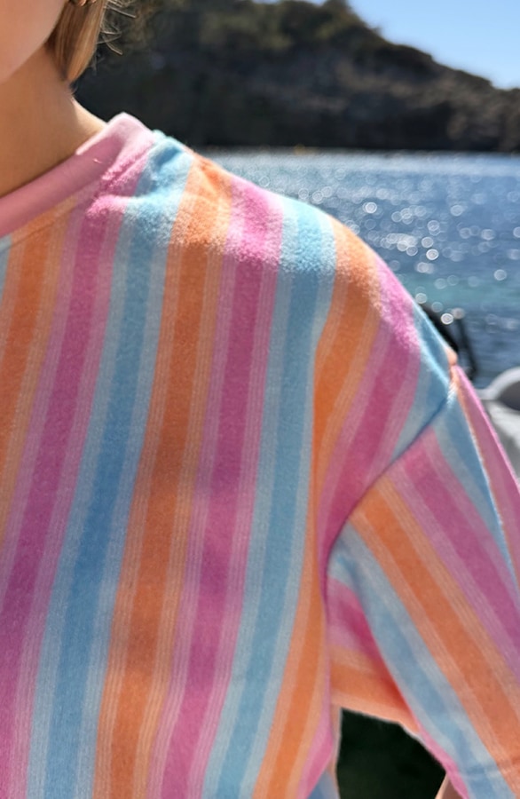 Oversized Striped Top Badstof Multicolor – tops, foto 5