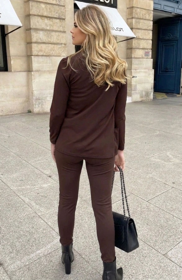 Basic Blazer Choco – jassen, foto 3