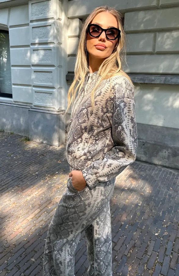 Bomberjacket Snake Print Premium – jassen, foto 5