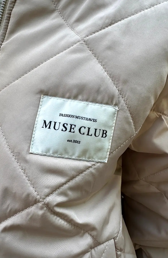 Classic Bomber Jacket Muse Club Beige – jassen, foto 7