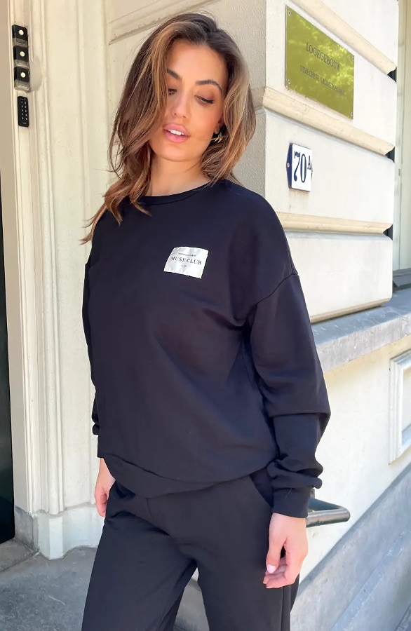 Comfort Sweater Muse Club Black – truien, foto 3