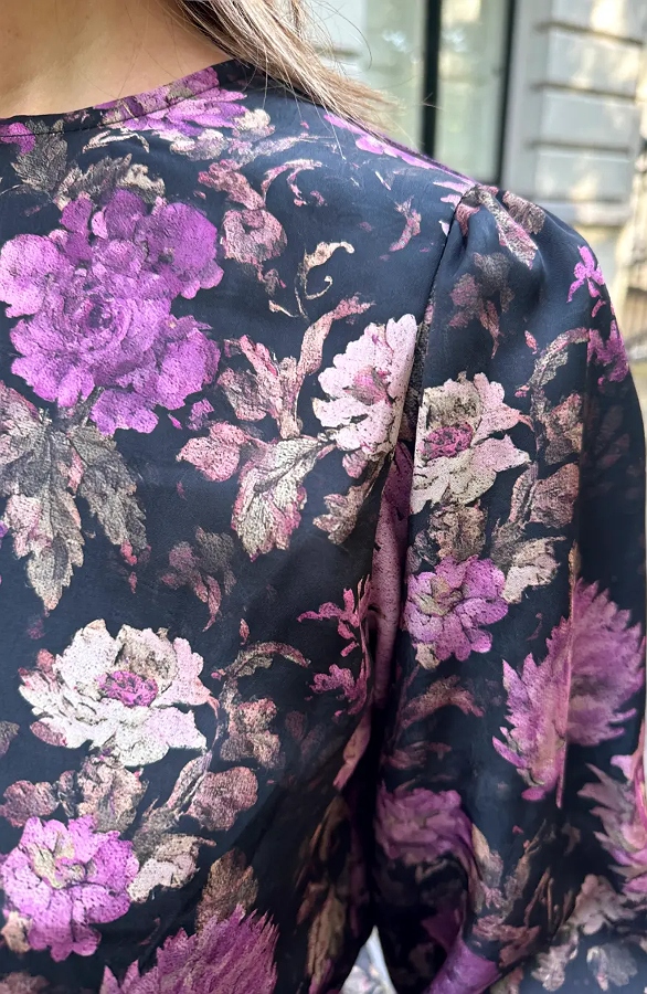 Floral Statement Blouse Satin – blouses, foto 8