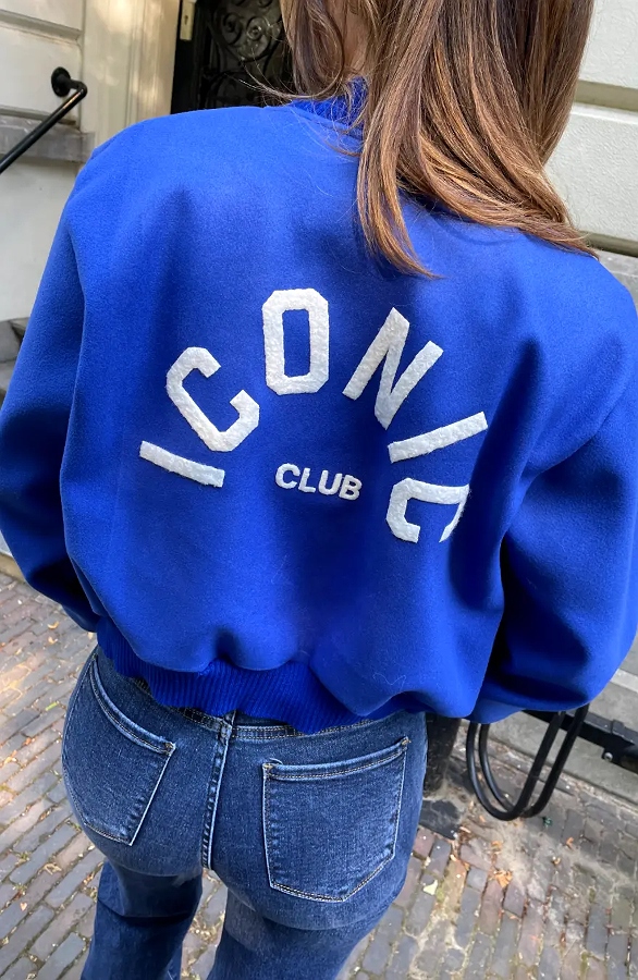 Iconic Soft Bomber Jacket Kobalt – jassen, foto 6