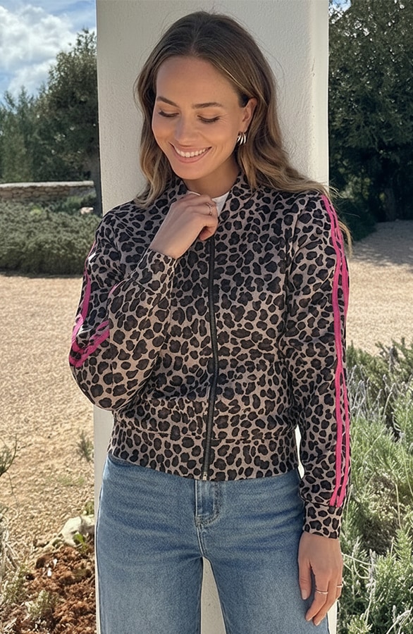 Leopard Bies Bomber Pink – vesten, foto 6