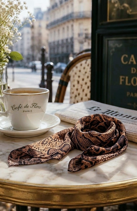 Snake Print Sjaal Limited FMH – alle accessoires