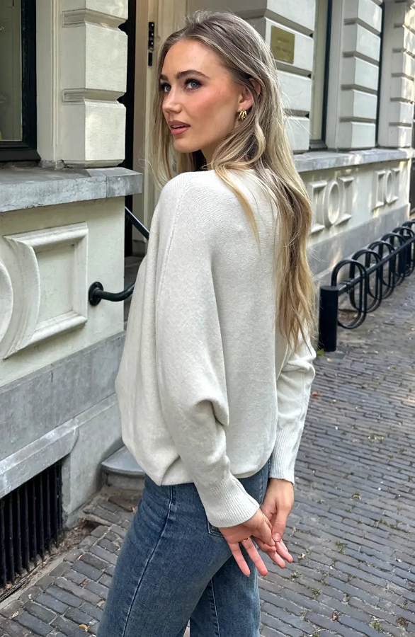 Oversized Soft Trui Beige – truien, foto 7