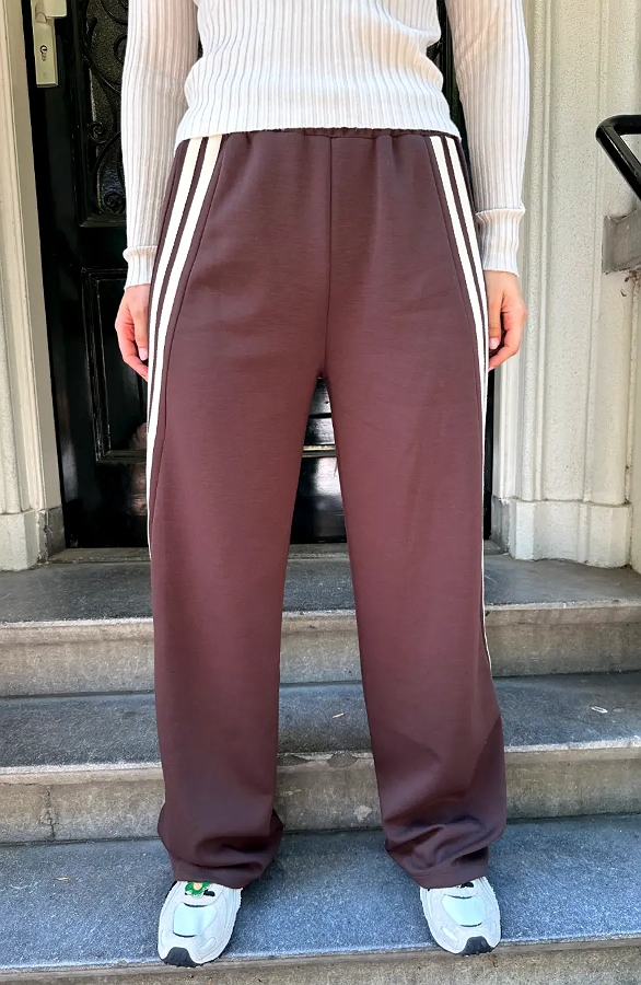 Soho Wide Leg Bies Broek Choco – broeken, foto 3