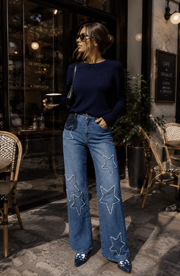 Wide Leg Jeans Raw Star FMH Stretch – flared broeken, foto 4
