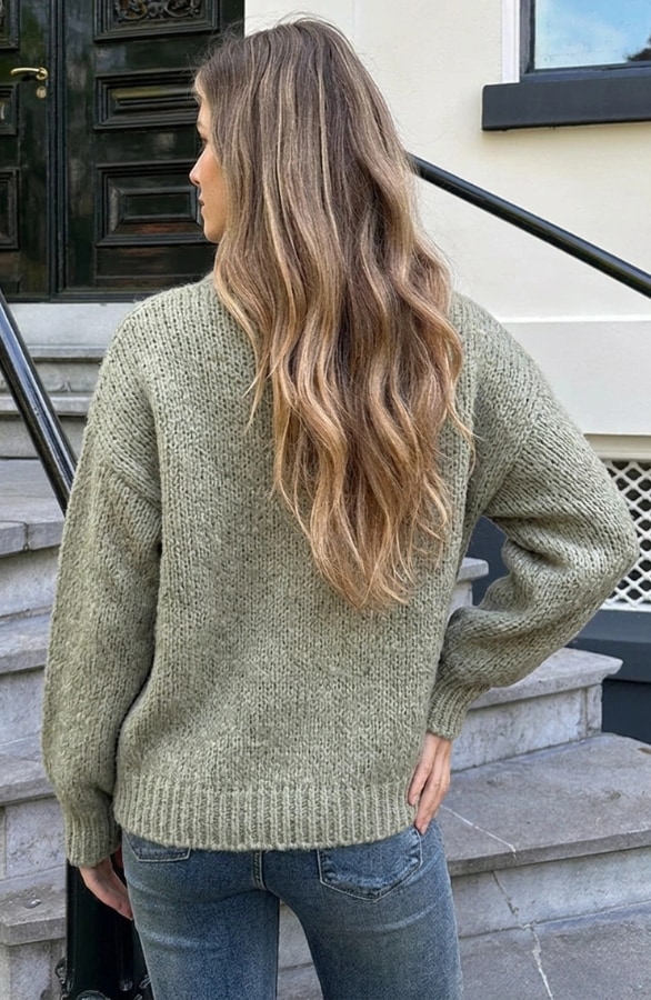 Soft Oversized Pullover Light Green, Foto 4
