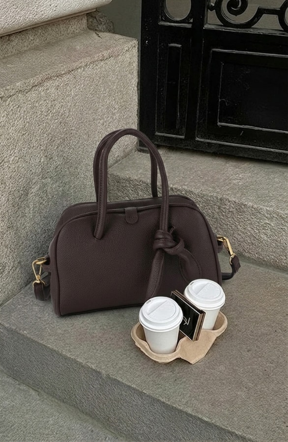 Handtas Met Knoop Choco – alle accessoires, foto 3
