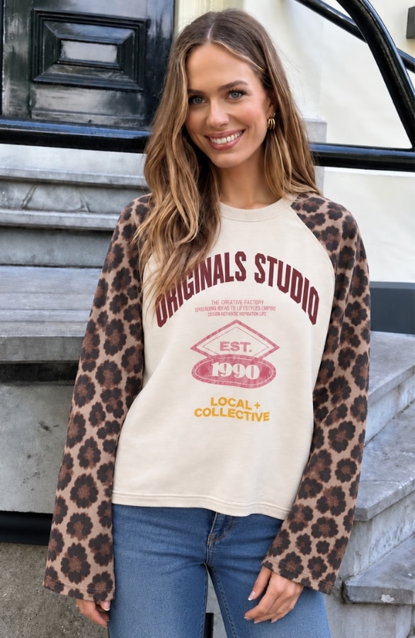Favorite Things Longsleeve Top Leopard – tops
