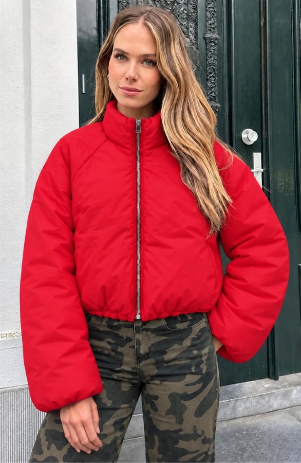 Ultra Puffer Jacket Red – jassen