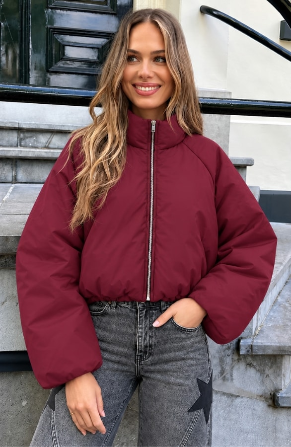 Ultra Puffer Jacket Wine – jassen