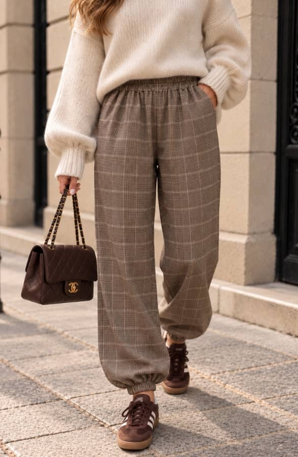Classic Check Balloon Pants